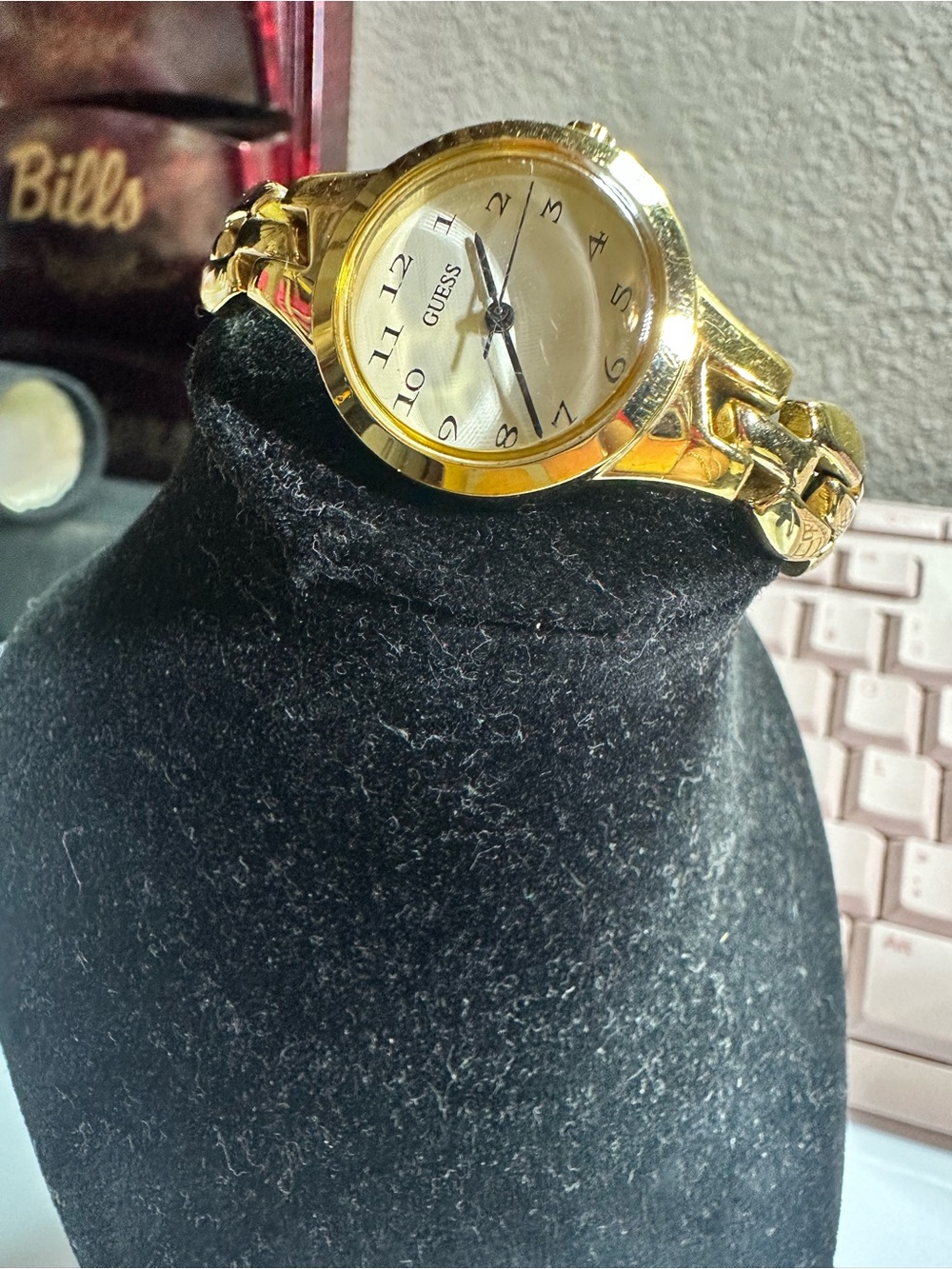 GUESS Women's Gold-Tone Bracelet Watch vintage